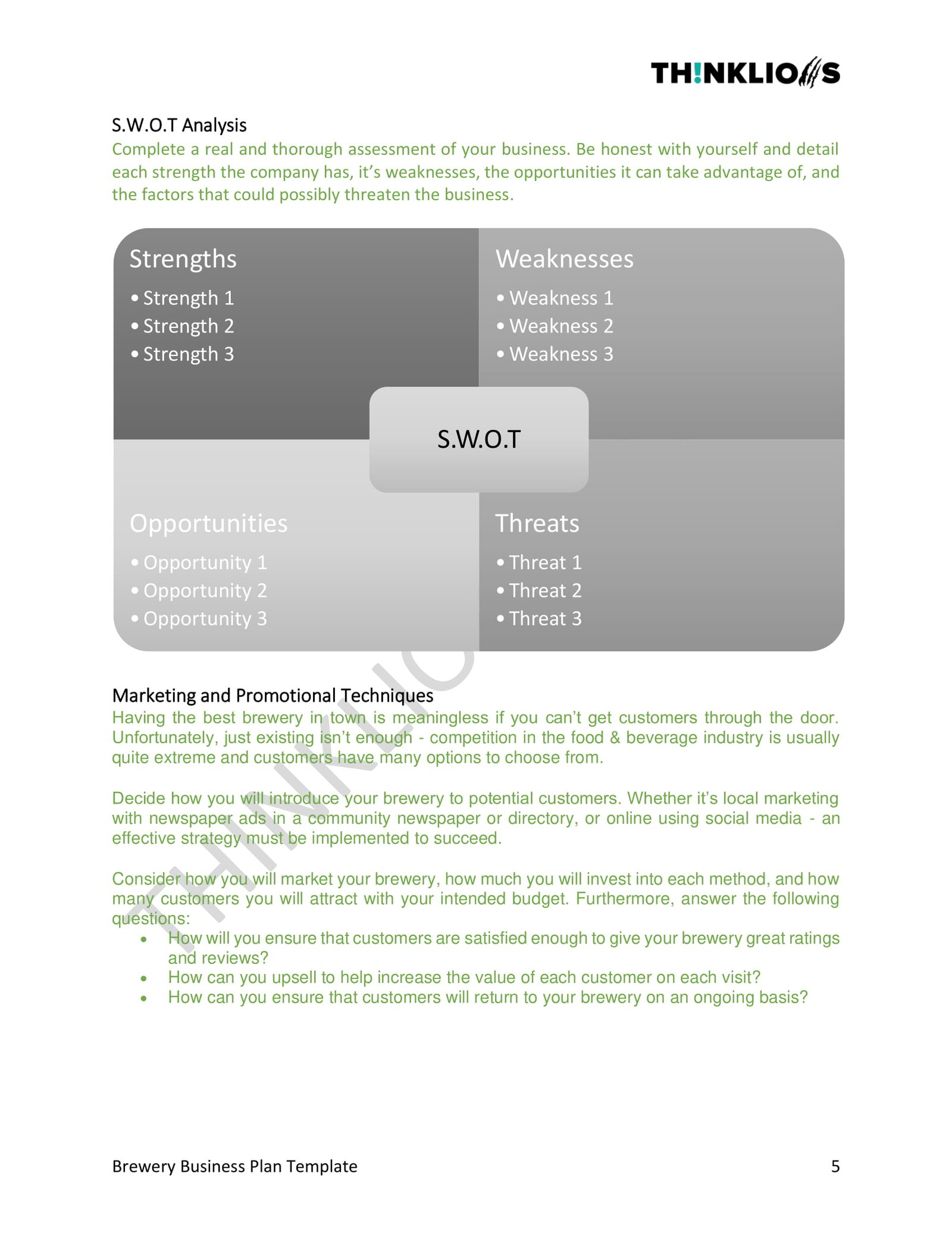 business plan - page 5