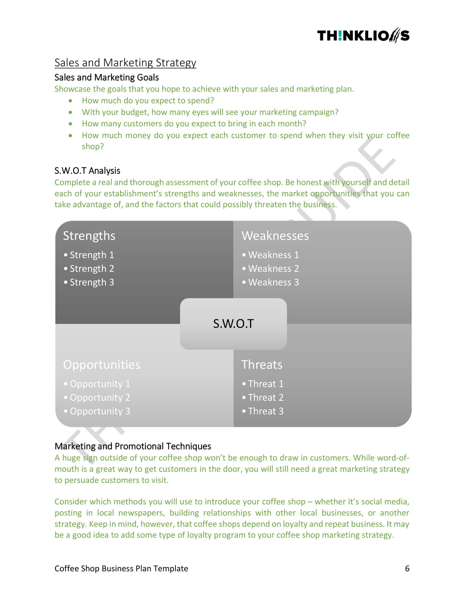 business plan - page 6