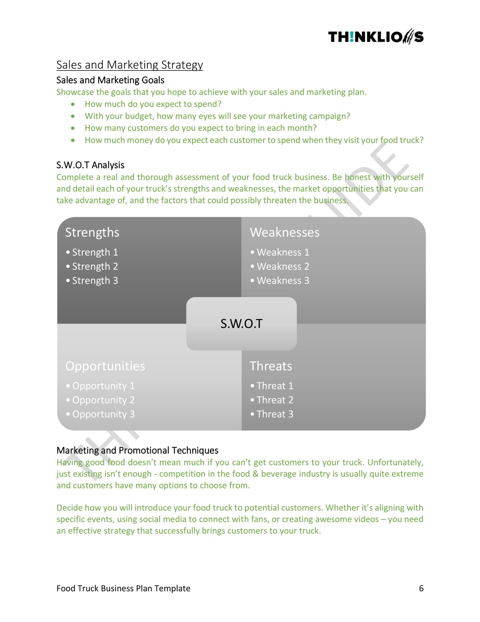 business plan - page 6