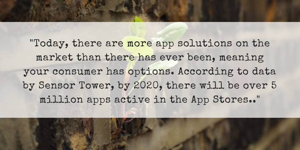 Sensor tower quote - 5 million apps in app stores