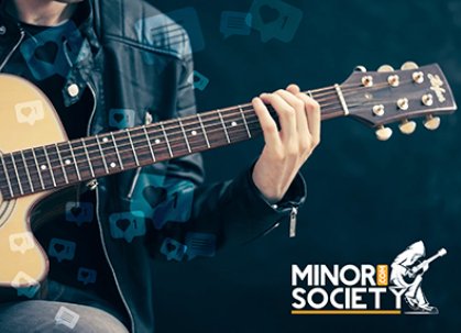 Investor Pitch Deck for Minor Society, a music lesson marketplace