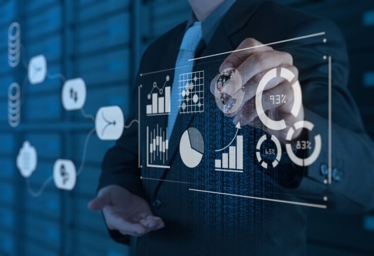 app metrics - man drawing charts and graphs